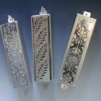 Sterling silver mezuzot