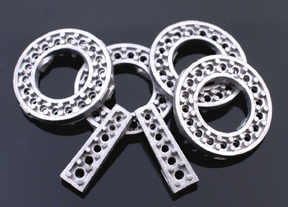 950 Palladium and Cultured Tahitian Pearl Earrings