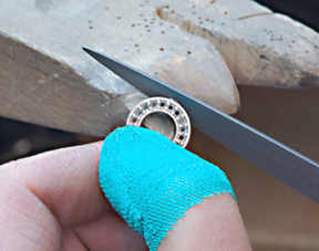 950 Palladium and Cultured Tahitian Pearl Earrings