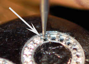 950 Palladium and Cultured Tahitian Pearl Earrings