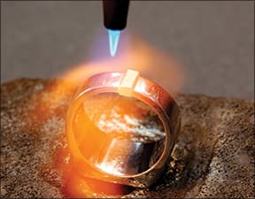 Palladium Sizing, Welding and Engraving