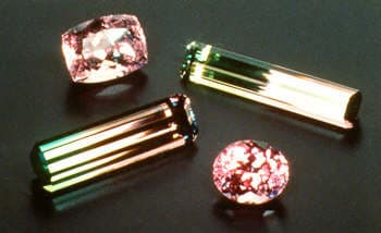 Tourmaline: Rubellite and Indicolite