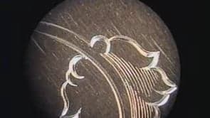 Engraving Scroll On A Steel Plate Using AirGraver