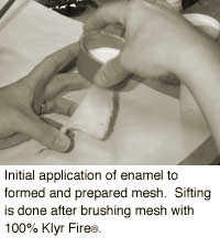 Application of enamel