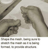 Copper Mesh Plique a Jour