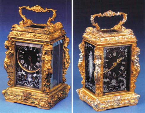 Enameled Miniature Clock Cases