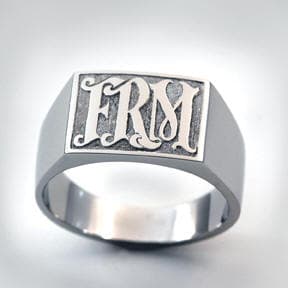 Signet Palladium Ring