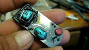 Sterling Silver Claw Money Clip – V