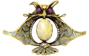 Laser Welding Repair Project on Plique a Jour Owl Brooch