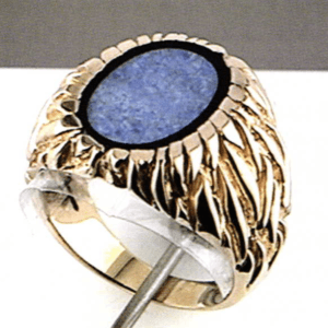 Laser Welding Solid Back on Opal Ring