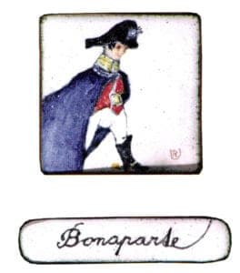 Miniature 4, 2007, enamel on copper, 3x3 cm