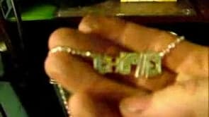 Personalised Name Necklace Sterling Silver Punk Rock Design