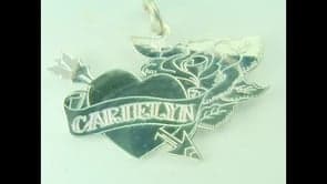 Tattoo style pendant