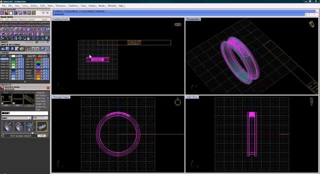 Wedding Band-Outside Lettering