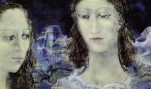 Untitled by Richard Loving, c.1960 Enamel on copper, 11.25