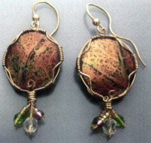 Finished earrings