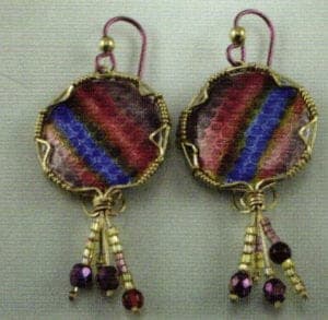Wire-wrap Earrings by lngrid Regula.