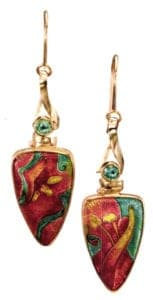 Spring flower earrings