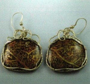 Wire-wrap Earrings by lngrid Regula.