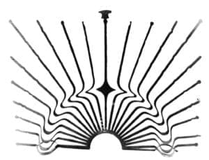 Towards a New Iron Age Exhibition - Stuart Hill (England) Sunburst Firescreen, 1981