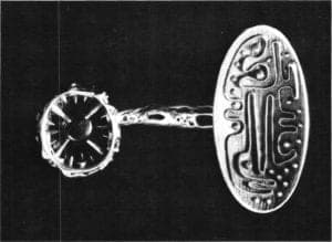 Modernist Style Jewelry - Bob Winston, Coat Fastener