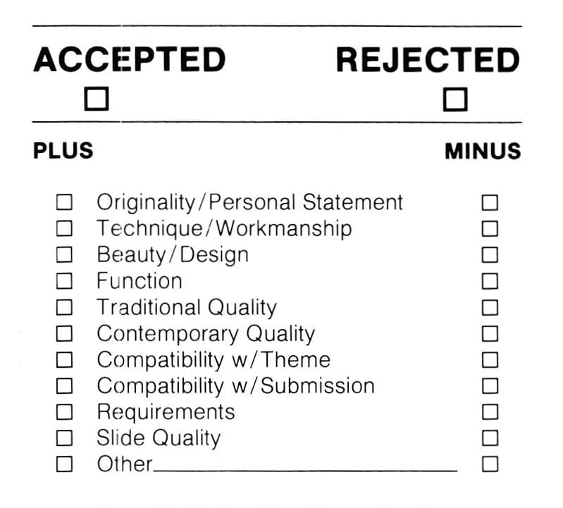 Judging Juried Exhibition