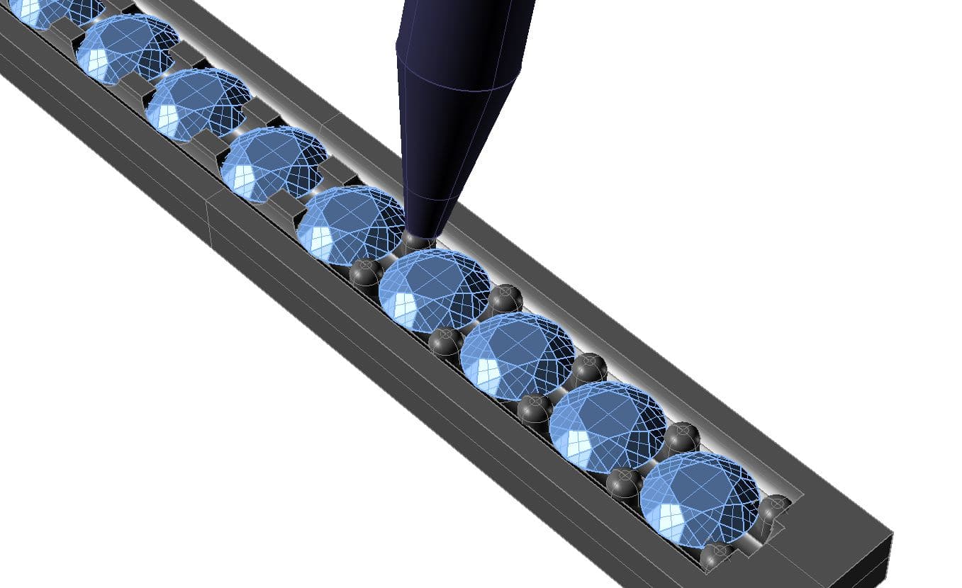 Step by Step Guide to Single Row Pave Settings