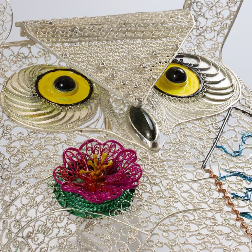 Milt Fischbein - filigree owl