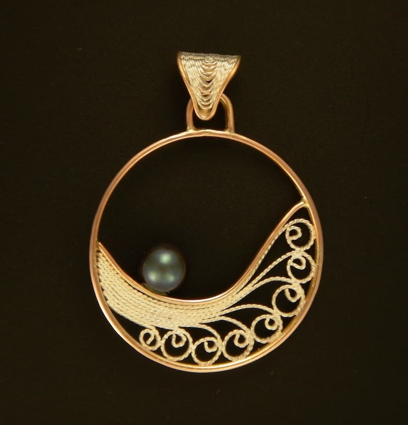 Milt Fischbein - filigree pendant