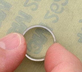 Finishing the Inside of a Platinum Ring