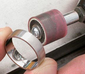 Finishing the Inside of a Platinum Ring