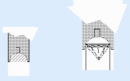 Bezel rocker - Setting fits one third of the way into cup