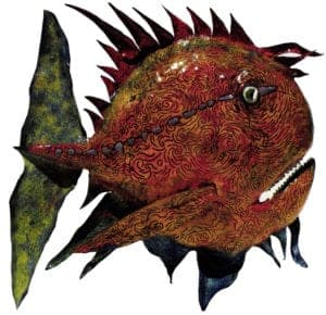 Big in Color, enamel on copper, 23x23 inches