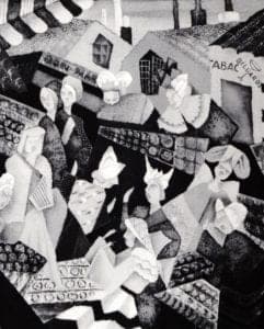 Kenneth Bates: Argument in Limoges Market Place