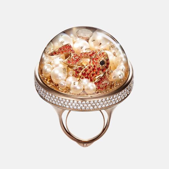 Nemo and Pearls ring by Dreamboule Superb line