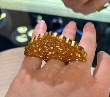 18K yellow gold ring by Sanaz Doost