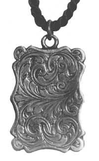 Engraved medakkion. Silver. 1877 (Private Collection, London)