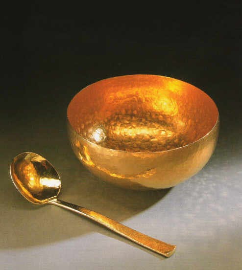 The Art of Gold - Gary L. Noffke Bowl and Spoon
