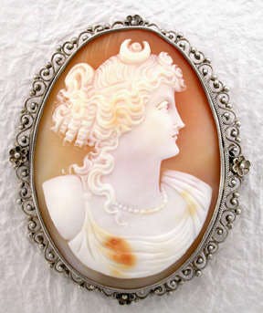 Repairing a Sterling Silver Shell Cameo Pin
