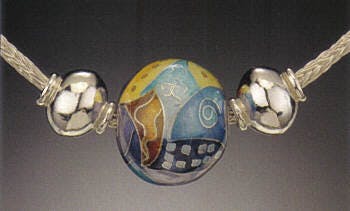 Cloisonné Beads of Fine Silver