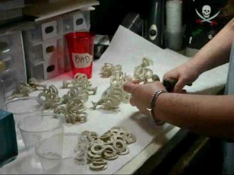 Lost Wax Casting – [8/9] Cutting the charms off of the sprue