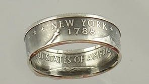 Coin rings from real silver coins by CoinCrafter.com