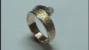 Diamond forged ring
