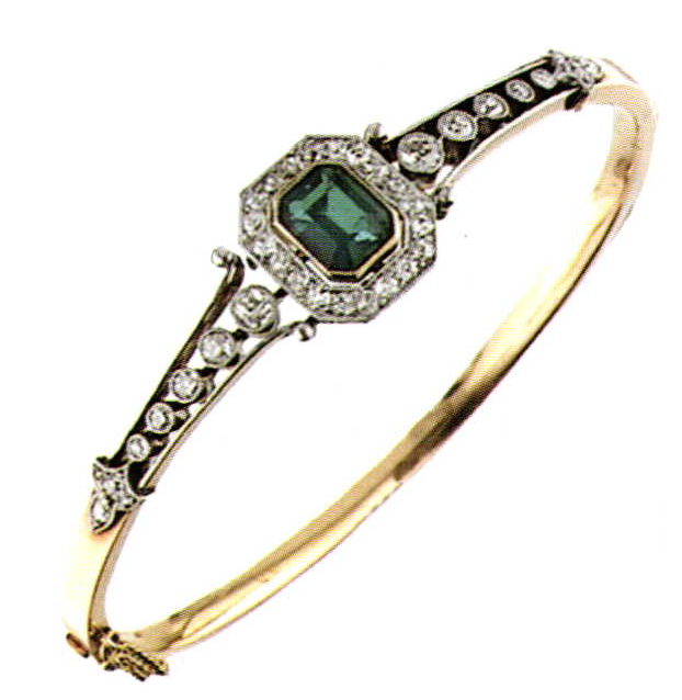 Laser Repair: Emerald and Diamond Bracelet