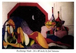 Reclining Nude 24 x 48 inch by Joel Sansone