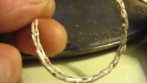 Making a thin chain wire bracelet