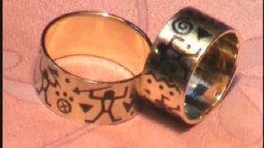 Stone age wedding ring