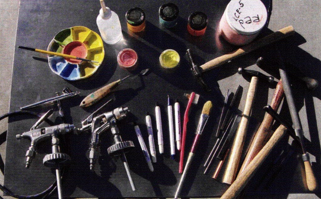 Tools and materials used in the making of 
