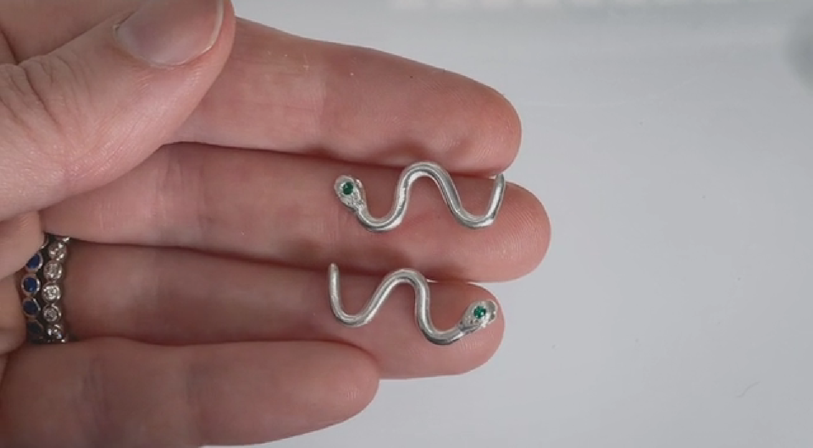 How to Make Snake Stud Earrings