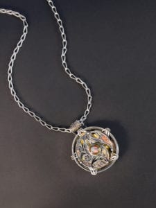 Victorian Filigree Jewelry Finding – Matte Silver Ox Or Brass Ox (24334)